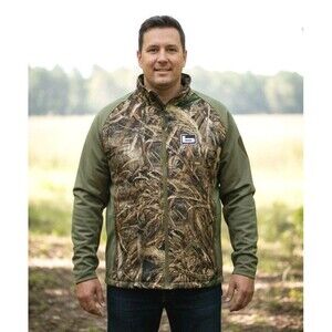 Banded Ripstop Full-Zip Camo Hunting Camping Jacket Mens Sz M Green Outdoor.